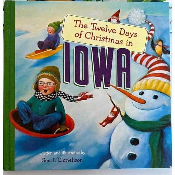 The 12 Days of Christmas-New Jersey Indiana & Iowa (So3) Great Classroom Gift! - Picture 3 of 10